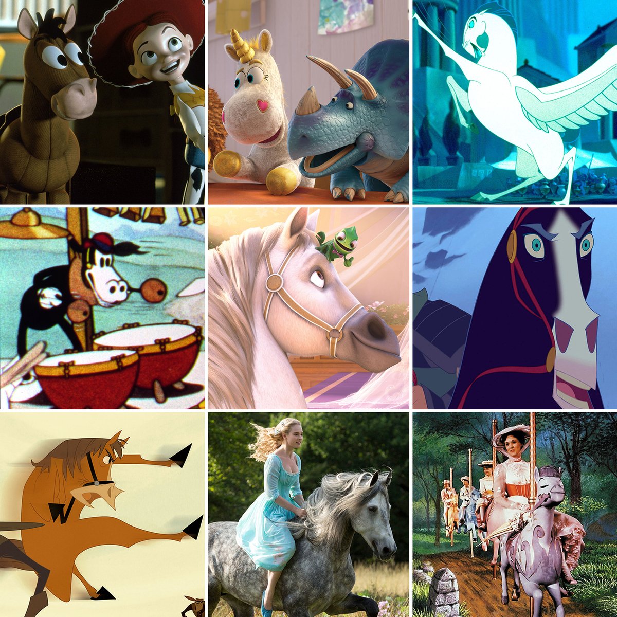 ディズニーとピクサーの馬キャラクター大集合