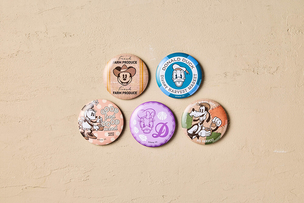 Disney HARVEST MARKETオリジナル缶バッジ(全5種ランダム) Disney HARVEST MARKETオリジナル缶バッジ(全5種ランダム)