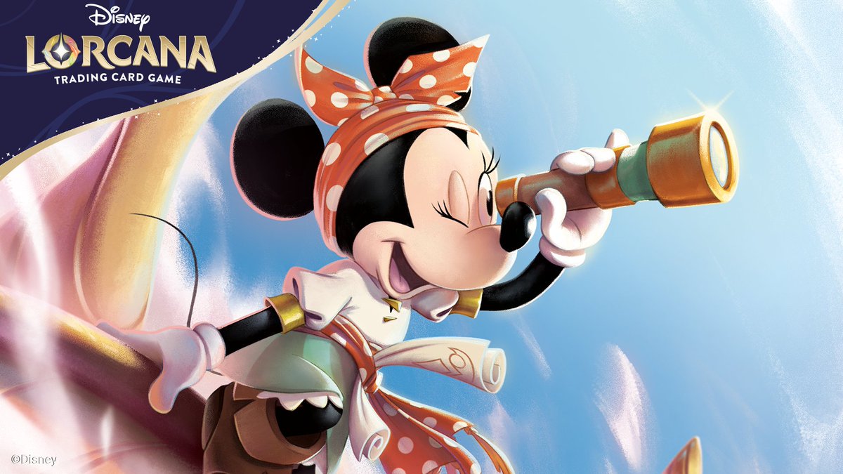 ディズニー・ロルカナのミニーマウスのカードイラスト