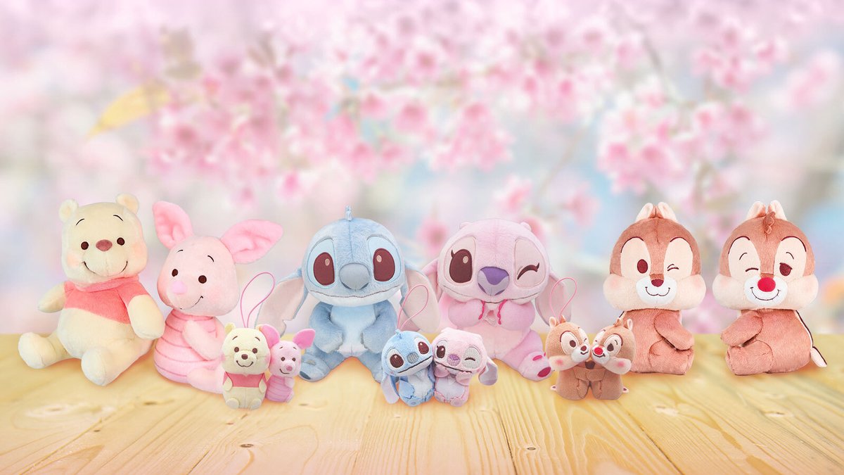 チェリーブロッサムシリーズのぬいぐるみ