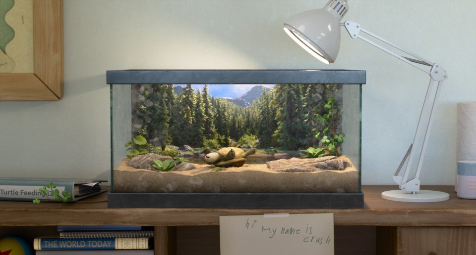 ピクサー作品を思わせる隠しネタ満載の映画シーン