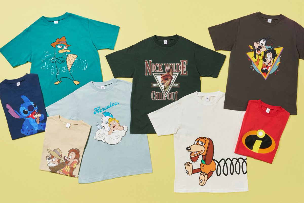 ディズニーストアの半袖Tシャツコレクション