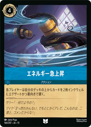 エネルギー急上昇