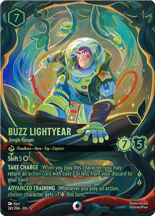 Disney Lorcana TCG Wilds Unknown Buzz Lightyear Jungle Ranger AN ARTISTIC ADVENTURE Wilds Unknown | Disney Lorcana by Ravensburger
